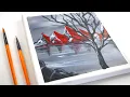 Download Lagu how to paint fantasy art | Black White and Red Paintings | Acrylic painting art channel