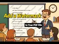How to Add Watermarks to your PDF File