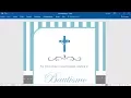 Como hacer una Invitacion para bautizo en Word