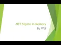NET SQLite In Memory