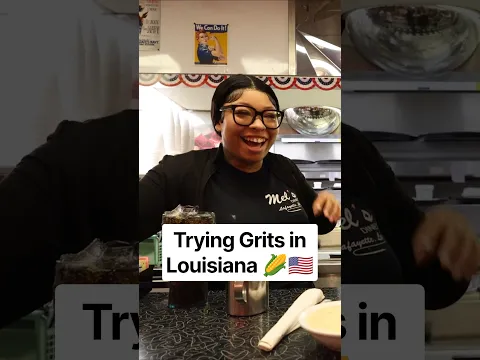 Trying Grits in Louisiana 🌽🇺🇸