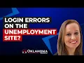 Login Errors on the Unemployment Site