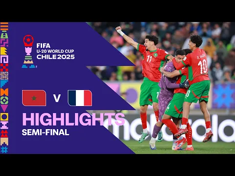 Video Thumbnail: Morocco vs France Highlights | FIFA U-20 World Cup Chile 2025