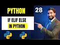 If Elif Else Statement in Python Multiple Conditions Explained in Hindi