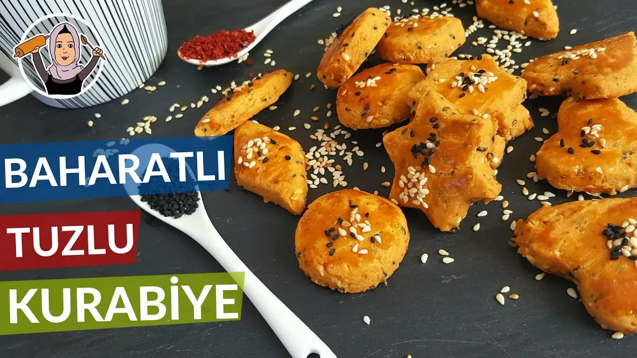 ABARTMIYORUM HAYATIMDA YEDIGIM EN GÜZEL SUSAMLI TUZLU KURABIYE 😋😋