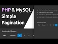 Creating a Simple Pagination Using PHP and MySQL