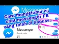 Cara Mengetahui Pesan Chat Messenger Facebook Yang Telah Dihapus