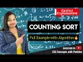 Counting Sort Example Algorithm Analysis Easiest Explanation in Hindi Data Structures DAA