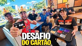 ❌ DESAFIO DO CARTÃO NO BURGUE KING COM MEUS AMIGOS ❌ !!! 🍔  * funcionário que escolhe paga * 
