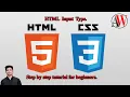 HTML CSS Step by Step Bangla Tutorial Input Type