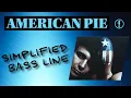 Learn A Simplified Version Of The Legendary American Pie Bass Line No 308