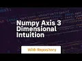 numpy axis 3 dimensional intuition