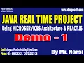 JAVA REAL TIME PROJECT tutorials Demo - 1 by Mr Narsi On 03-01-2025 8AM IST