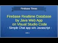 Firebase Realtime Database by Java Web App on Visual Studio Code