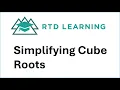 Simplifying Cube Roots
