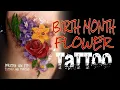 Realism Birth Month Flower Tattoo - Tattoo Timelapse