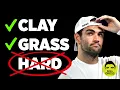 Why Berrettini Has Zero Hardcourt Titles 6 on grass clay