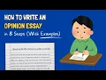How To Write An Opinion Essay in 8 Steps with examples