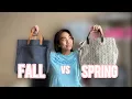 Thirty One Window Shopper Comparing Spring Canvas Window Shopper to Fall Canvas Window Shopper