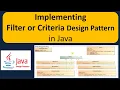 Implementing Filter or Criteria Design Pattern in Java