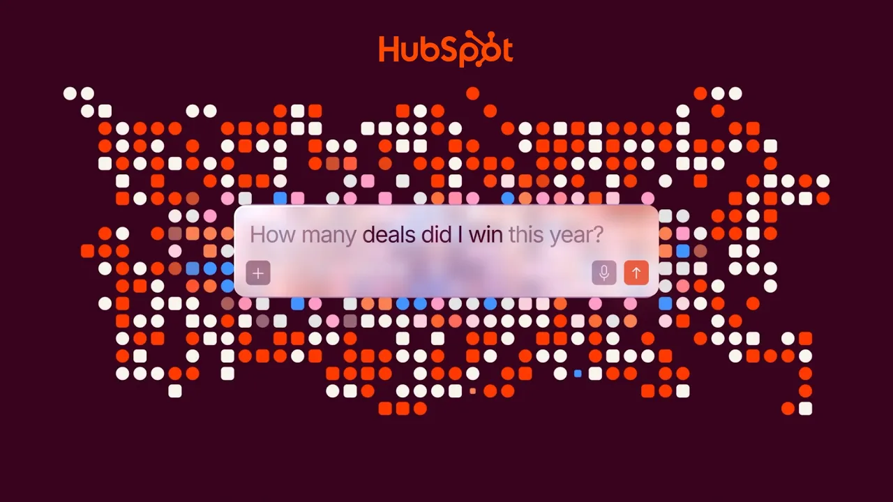 HubSpot AI context kinetic type ad