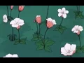 Relaxing anime flower scene