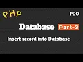 Insert record into database using PDO