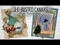 3D Busted Canvas Full Tutorial Busted Canvas With Lights Dollar Tree Busted Canvas