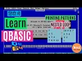 Printing Patterns using Nested For loop in QBASIC - Part 2 Hindi