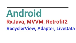 Android Kotlin RxJava VM Retrofit2 on RecyclerView Glide Example 2020
