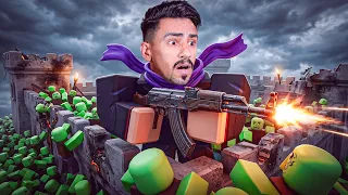 حاربت الزومبي في روبلوكس 😱