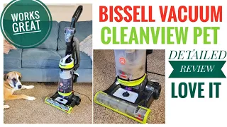 REVIEW Bissell 2252 Clean View Swivel Upright Bagless Vacuum Pet Hair Pick Up Easy to Empty
