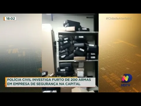 Polícia Civil investiga furto de armas em empresa de segurança de Florianópolis