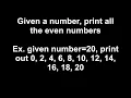 Quick JavaScript Solution Even Numbers Algorithm