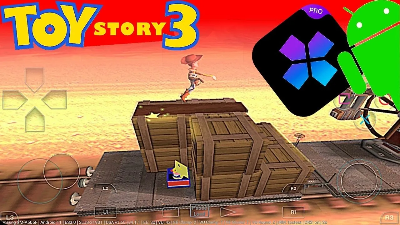 Toy Story 3 PS2 Emulator Android - Damon PS2 PRO - Toy Story 3 Android Gameplay 2021