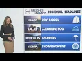 California Weather Light rain Sierra snow and fog mark forecast