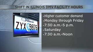 DMV hours to change across Illinois