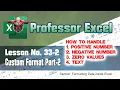 Lesson No 33-2 More about Custom Format in Excel