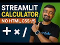 Build a Calculator App using Streamlit Streamlit Episode 2