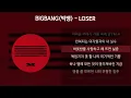 Download Lagu BIGBANG(빅뱅) - LOSER [가사/Lyrics]