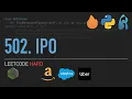 LeetCode 502 IPO Greedy Python 3 for Coding Interviews