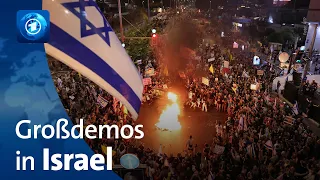 Krieg in Nahost: Hunderttausende demonstrieren gegen Netanyahus Kurs