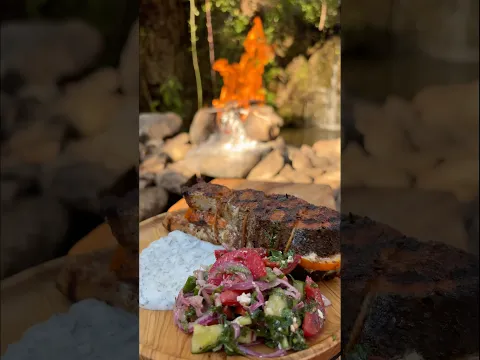 Salmon Steak & Avocado Salad