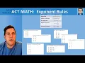 ACT Math Exponent Rules