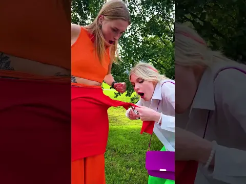 FIX HER SKIRT IN 20 SECONDS! ⏱️👗💥 EMERGENCY RIPPED DRESS HACK! 😱🔥 #hacks #DIY