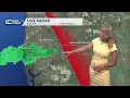 Weather impact on Newman Dr Brush Fire in Collier County
