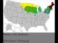 Map of English Dialects in the US