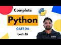 List Comprehension Lecture 16 Python Complete Course GATE DA Puneet Kansal
