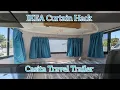 IKEA Curtain Hack Casita Travel Trailer Modification Goodbye snap rail curtains