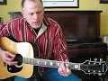 Wild Horses - Rolling Stones acoustic cover in Open G